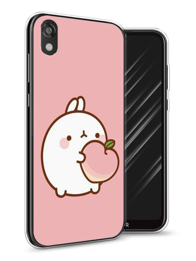 

Чехол Awog на Honor 8S Prime "Кролик с персиком", Разноцветный, 6103950-1