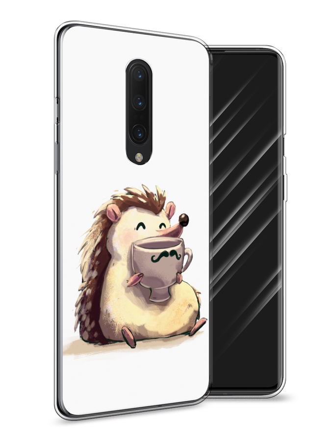 

Чехол Awog на OnePlus 8 / ВанПлас 8 "Еж кофеман", Белый;коричневый;бежевый, 151250-10