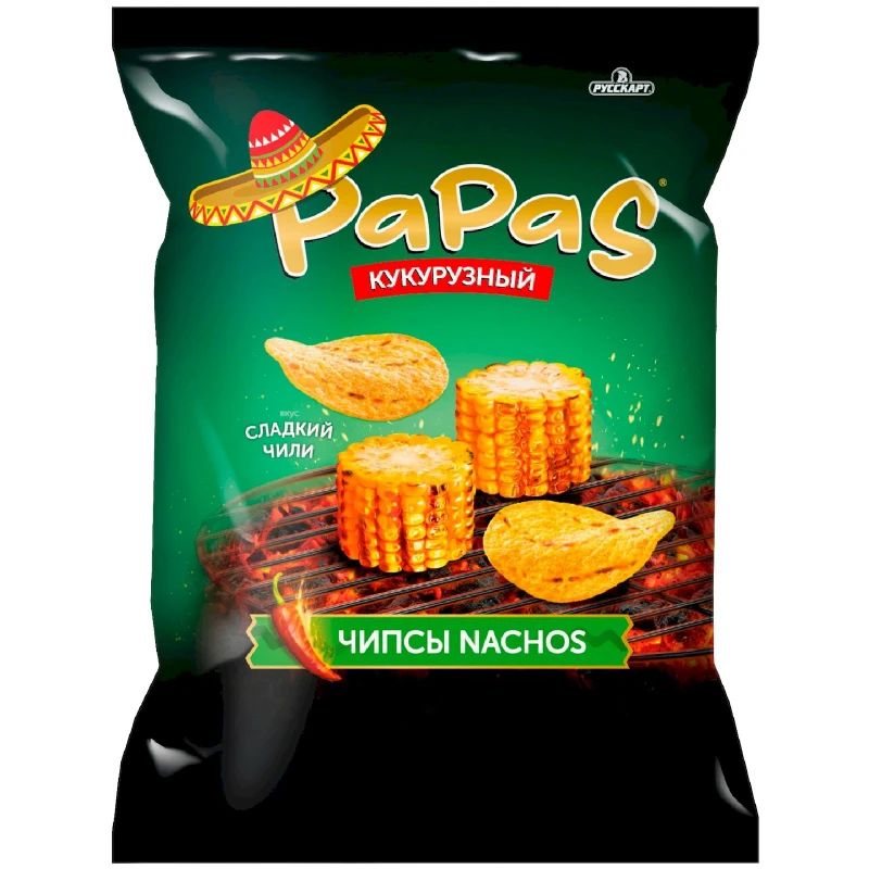 

Начос кукурузные Papas сладкий чили 140 г