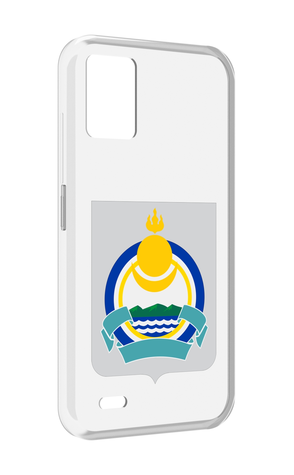 

Чехол задняя-панель-накладка-бампер MyPads герб-бурятия для UMIDIGI Bison 1 противоударный, Прозрачный, Tocco