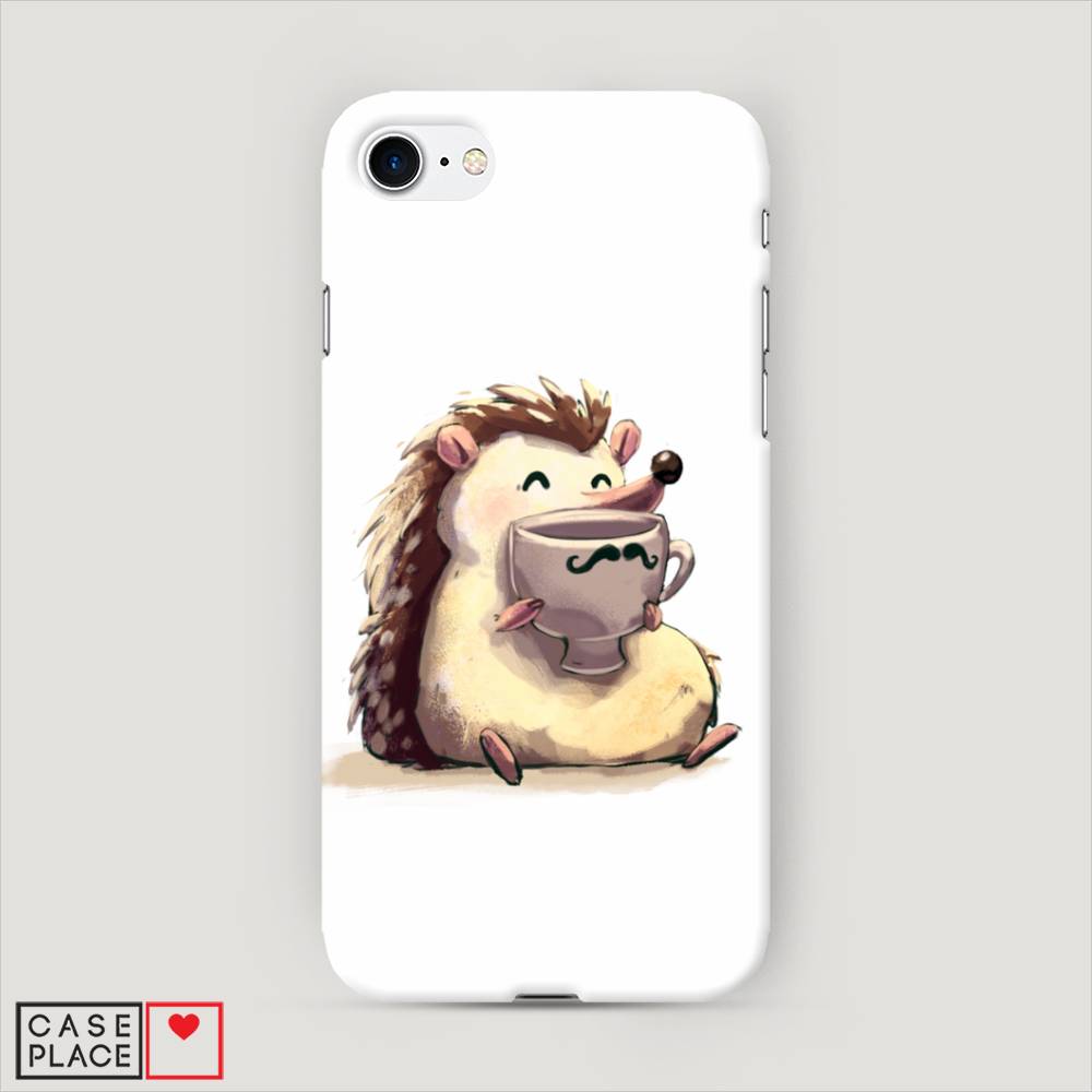 

Пластиковый чехол "Еж кофеман" на Apple iPhone 7, 10620-7