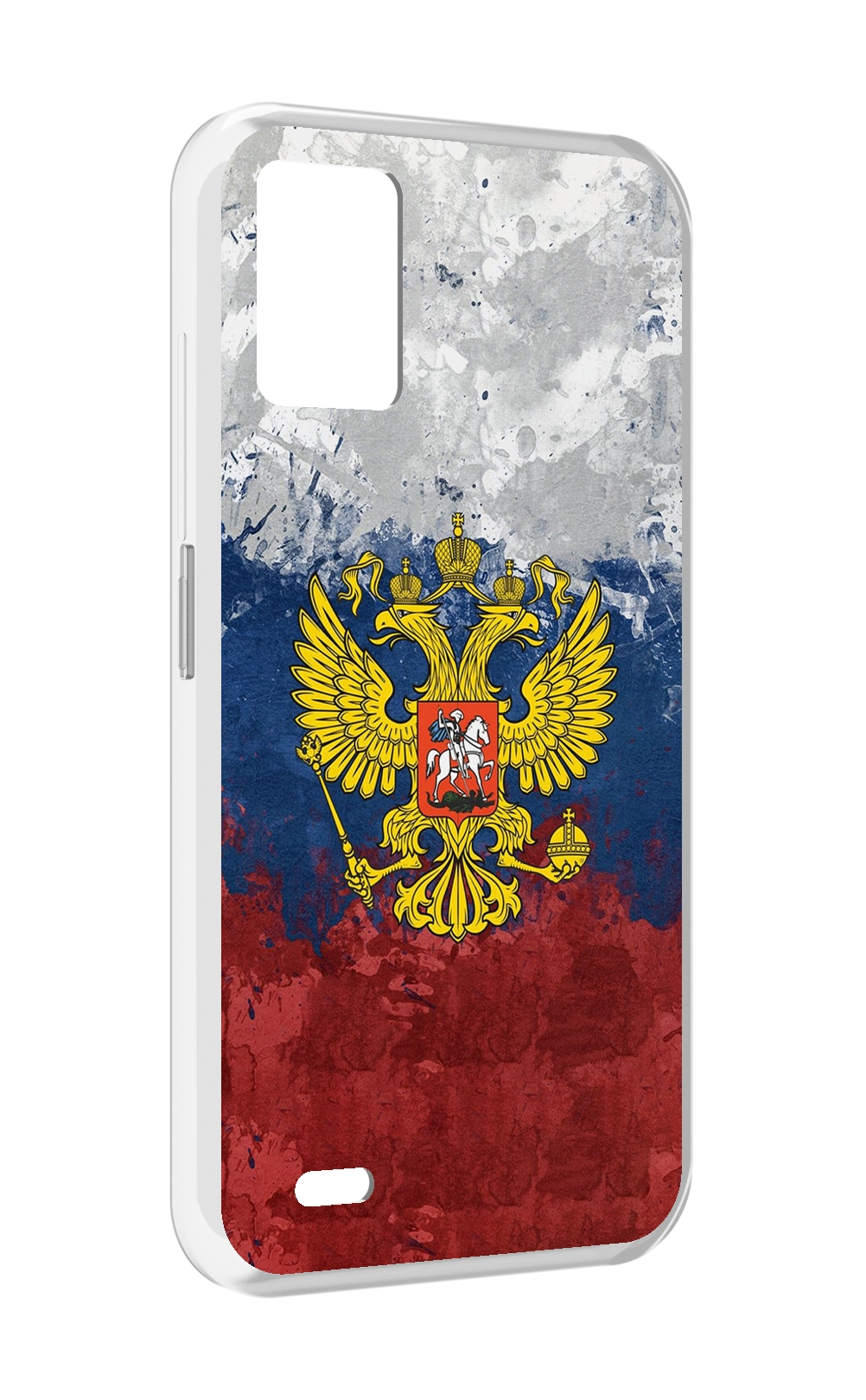 

Чехол задняя-панель-накладка-бампер MyPads герб-России для UMIDIGI Bison 1 противоударный, Прозрачный, Tocco