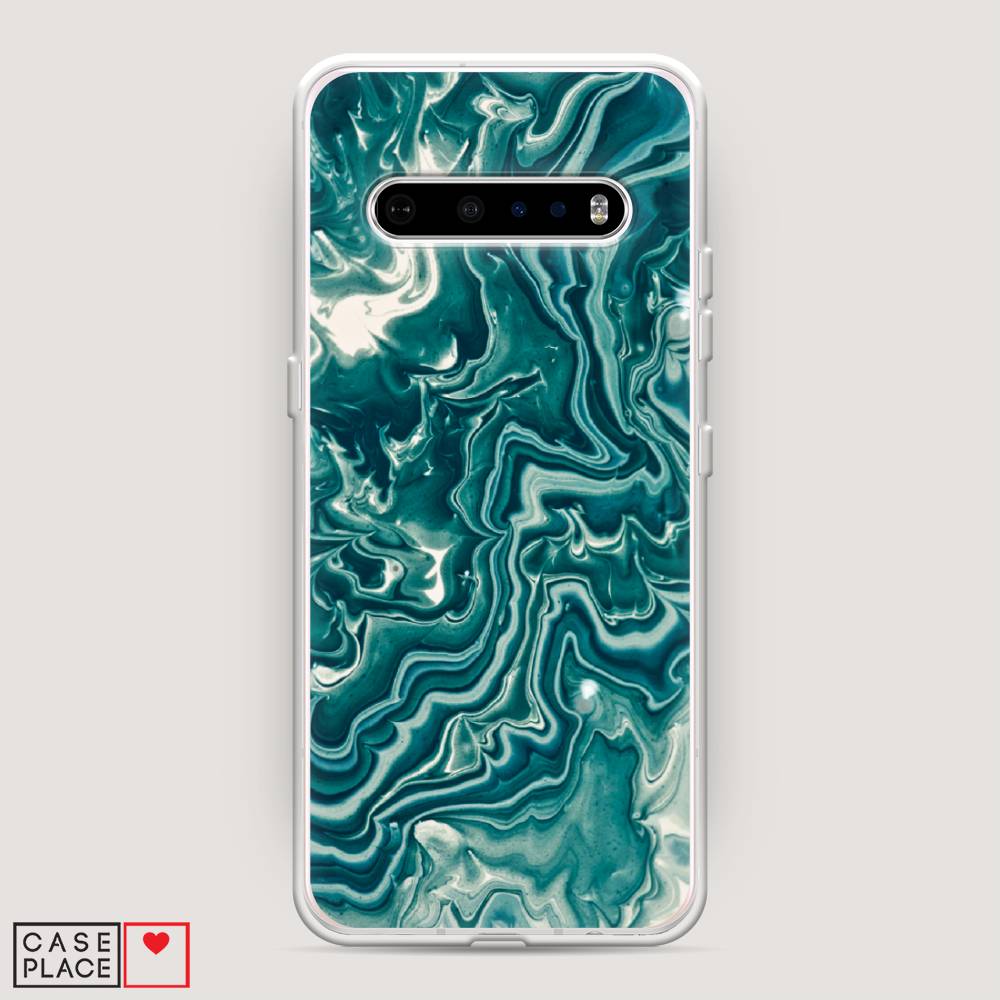 

Чехол Awog на LG V60 ThinQ 5G "Минералы 4", Голубой, 84250-3