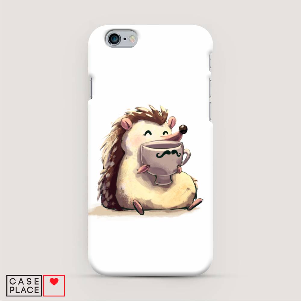 

Пластиковый чехол "Еж кофеман" на Apple iPhone 6, 10420-7