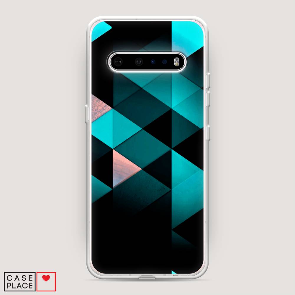 

Чехол Awog на LG V60 ThinQ 5G "Геометрия 16", Голубой;черный, 84250-3