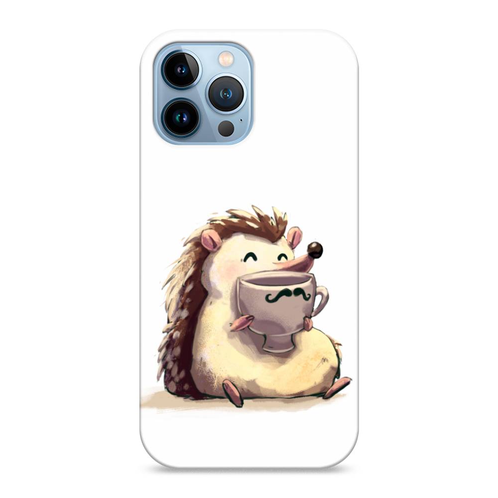 

Пластиковый чехол "Еж кофеман" на Apple iPhone 13 Pro Max, 14420-7