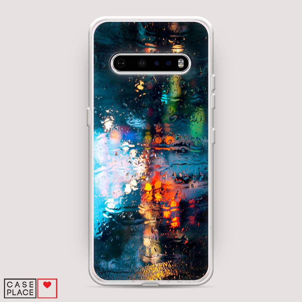 

Чехол Awog на LG V60 ThinQ 5G "Абстракция 28", Голубой, 84250-3