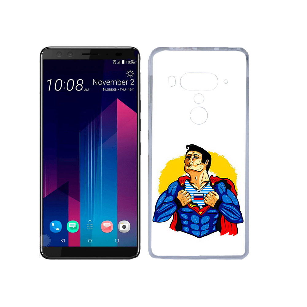 

Чехол MyPads Tocco для HTC U12+ русский супермен, Прозрачный, Tocco