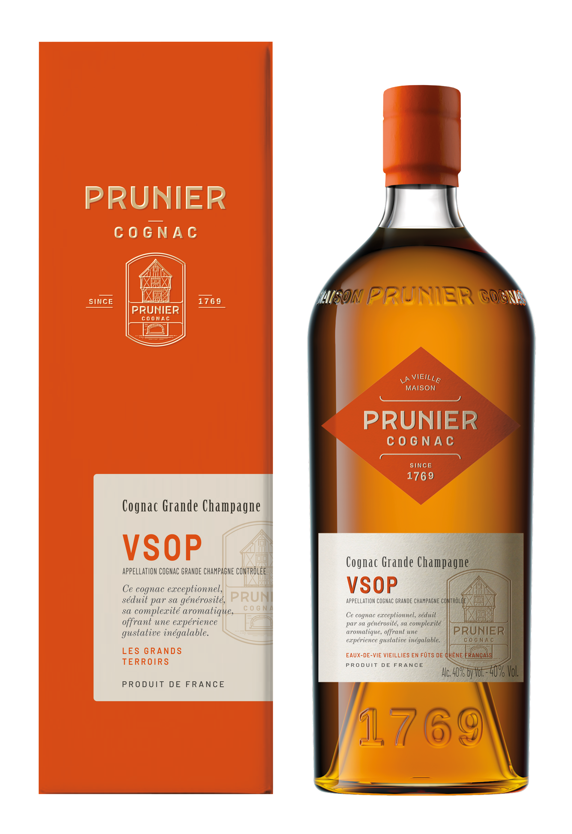 

Коньяк Prunier Grande Champagne ординарный 4 года 700 мл