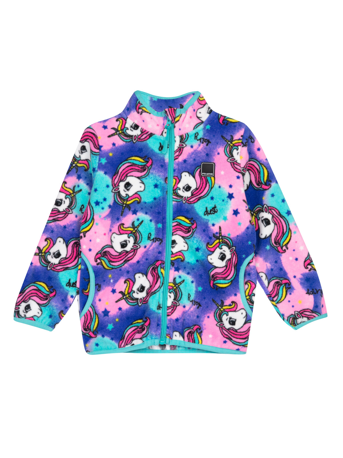Куртка трикотажная для девочек PlayToday, цветной, 110