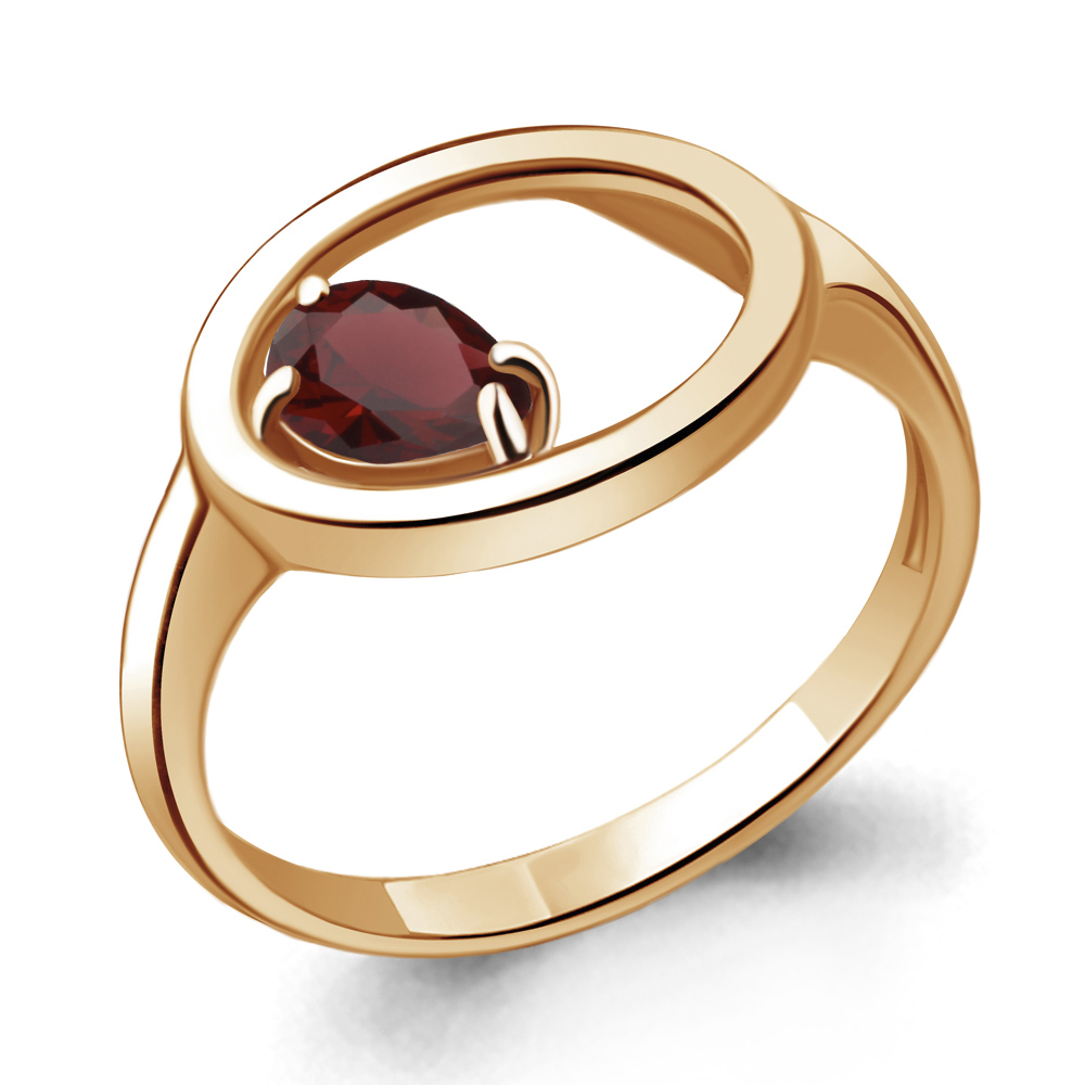 

Кольцо из серебра с гранатом р. , Aquamarine 6933703_925_з, 6933703_925_з