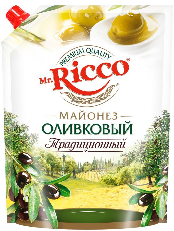 Майонез Mr.Ricco Оливковый Традиционный 50% 630 г