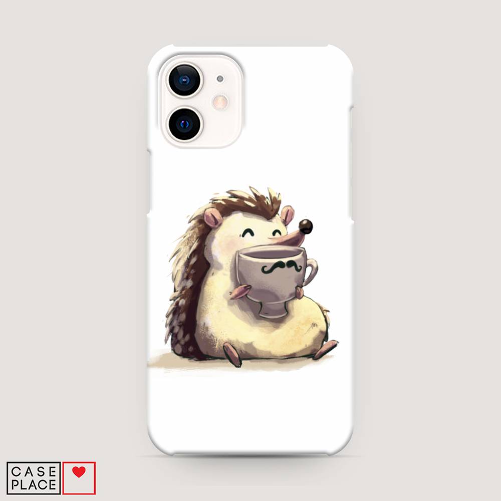 

Пластиковый чехол "Еж кофеман" на Apple iPhone 12 mini, 12620-7