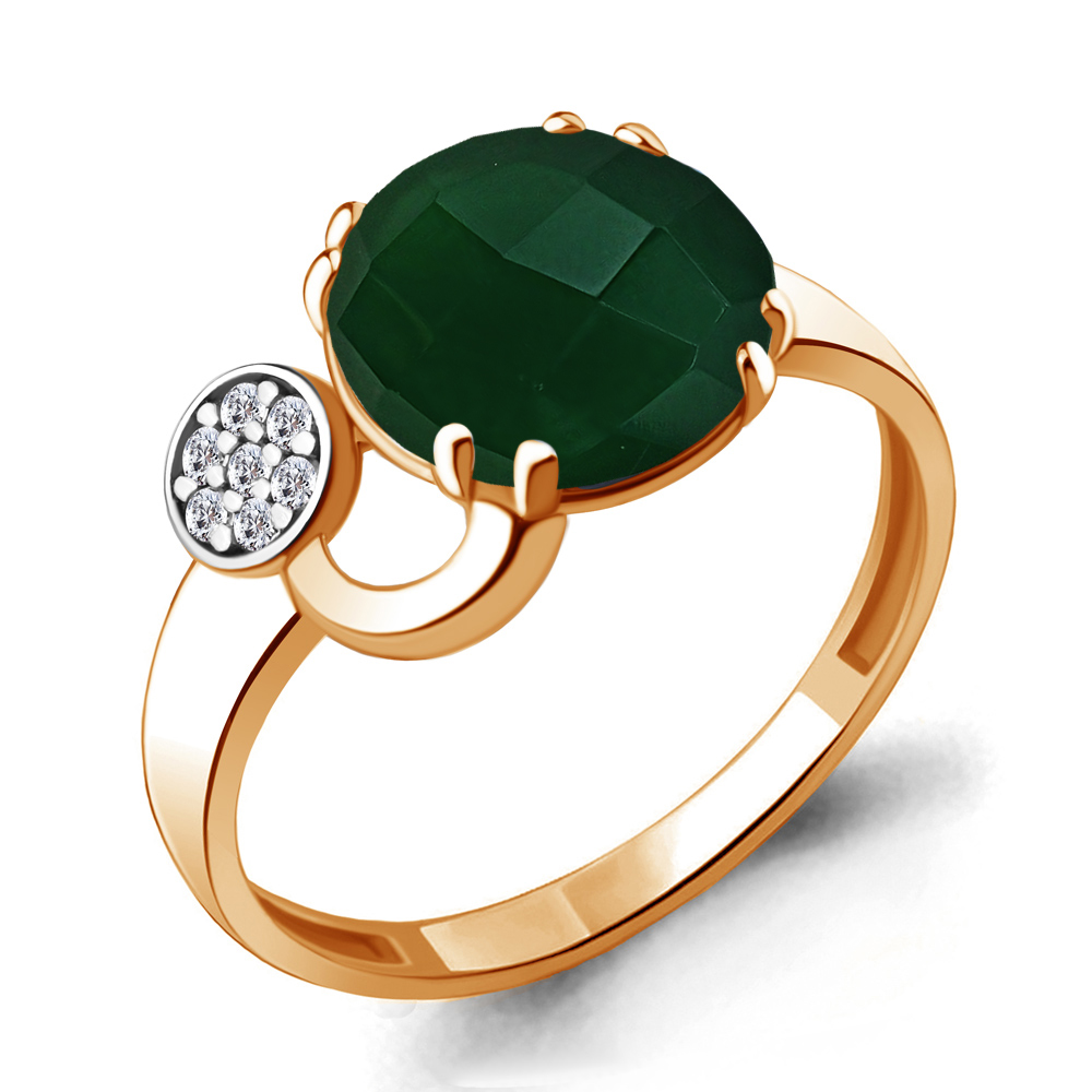 

Кольцо из серебра с агатом р.  Aquamarine 6933609А_925_з, 6933609А_925_з