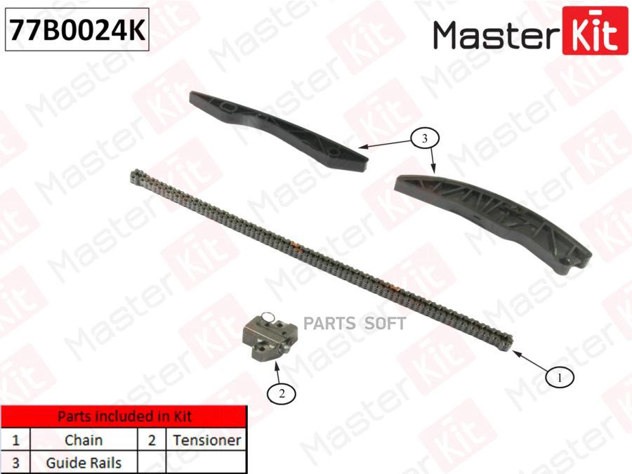 Комплект Цепи Грм (Без Звездочек) 77b0024k Nsii0017351787 MasterKit арт. 77B0024K