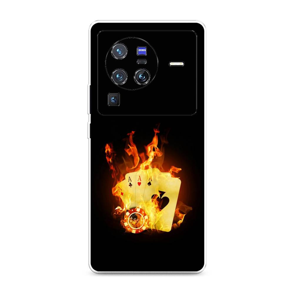 

Чехол Awog на Vivo X80 Pro "Горящие карты", Разноцветный, 266650-9