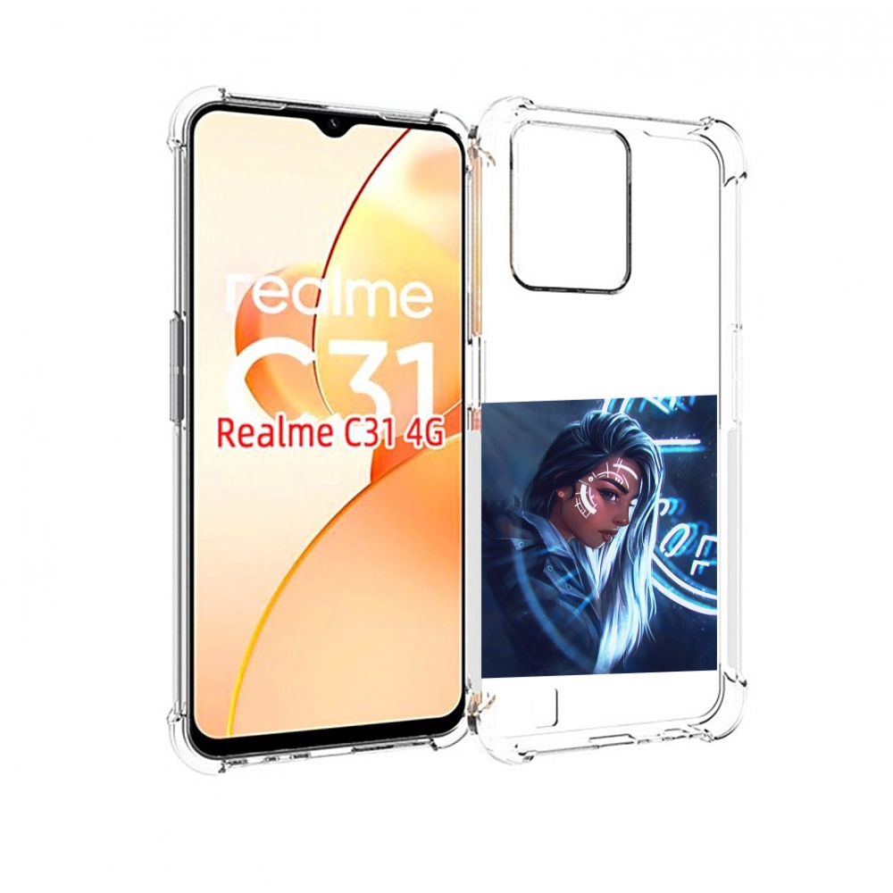 

Чехол MyPads девушка-из-антарктиды женский для OPPO Realme C31, Прозрачный, Tocco