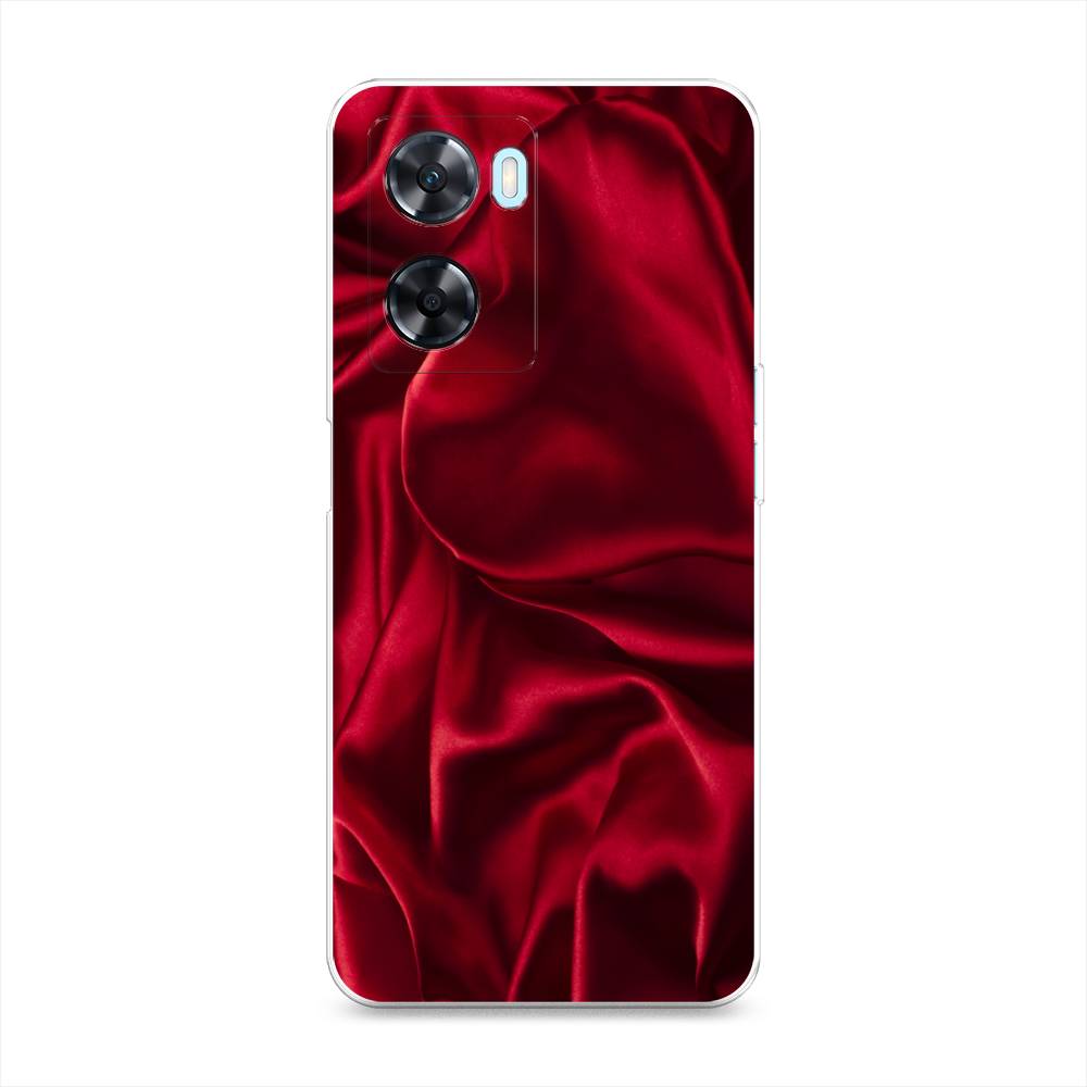фото Чехол awog для oneplus nord n20 se "текстура красный шелк"