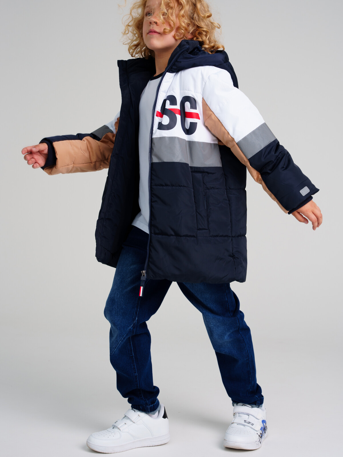 

Куртка текстильная для мальчиков PlayToday, черный,белый,светло-коричневый, 140, Черный;белый;коричневый, 22317029