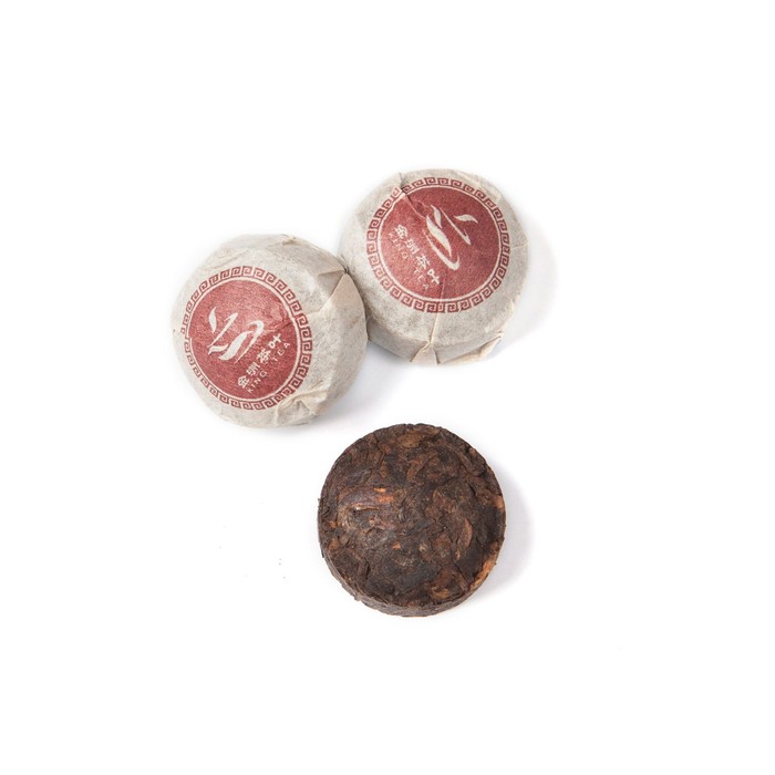 

Черный прессованный чай (Пуэр) King Tea, золотая таблетка (точа), 5 шт*5 г