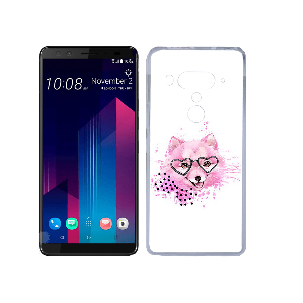 

Чехол MyPads Tocco для HTC U12+ розовый волченок, Прозрачный, Tocco