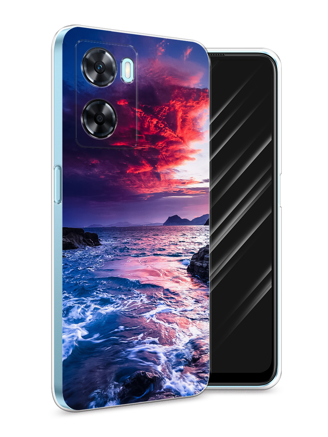 

Чехол Awog на OnePlus Nord N20 SE "Волны 1", Розовый;синий, 153450-4
