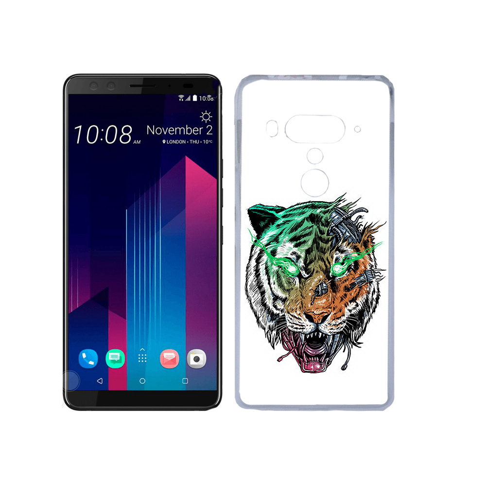 

Чехол MyPads Tocco для HTC U12+ робо-тигр, Прозрачный, Tocco