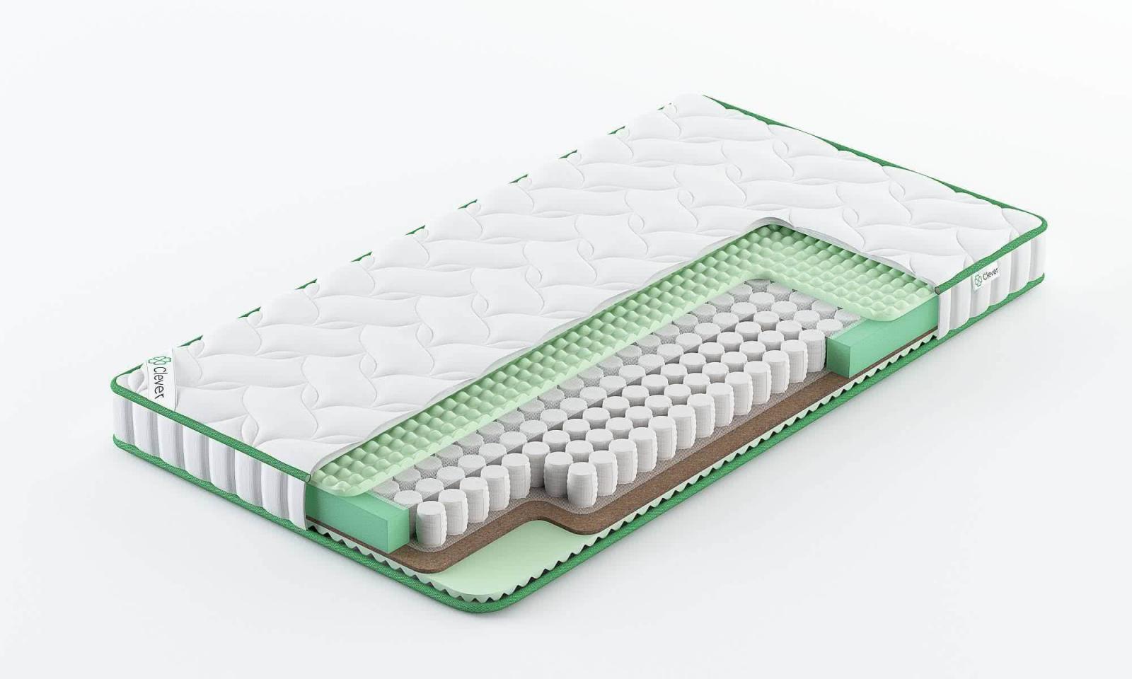 

Матрас Clever Wave Hard Slim 135x200, Белый, CLEVER WAVE HARD SLIM