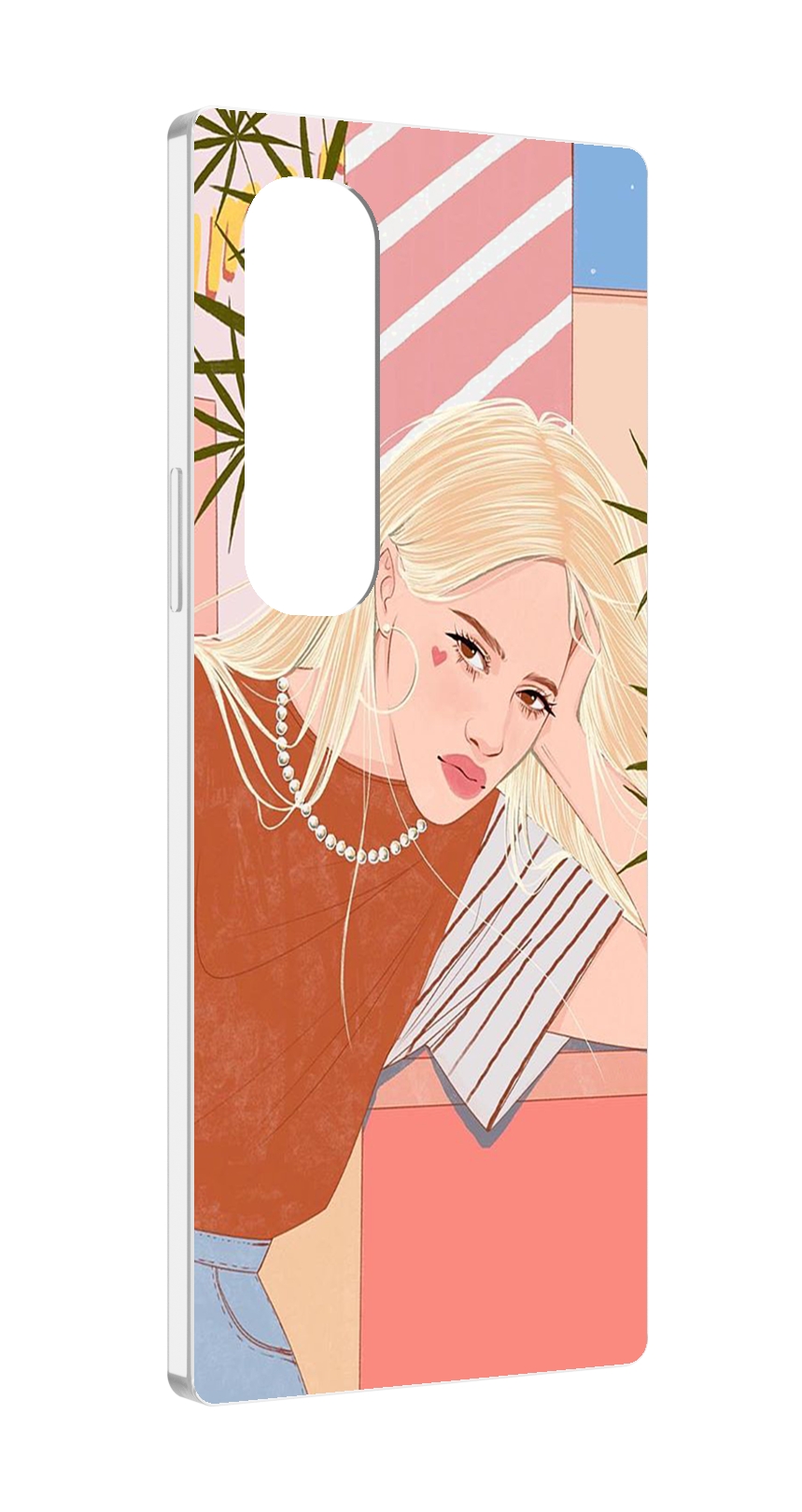 

Чехол MyPads летняя-девочка женский для Samsung Galaxy Z Fold 4 (SM-F936), Прозрачный, Tocco