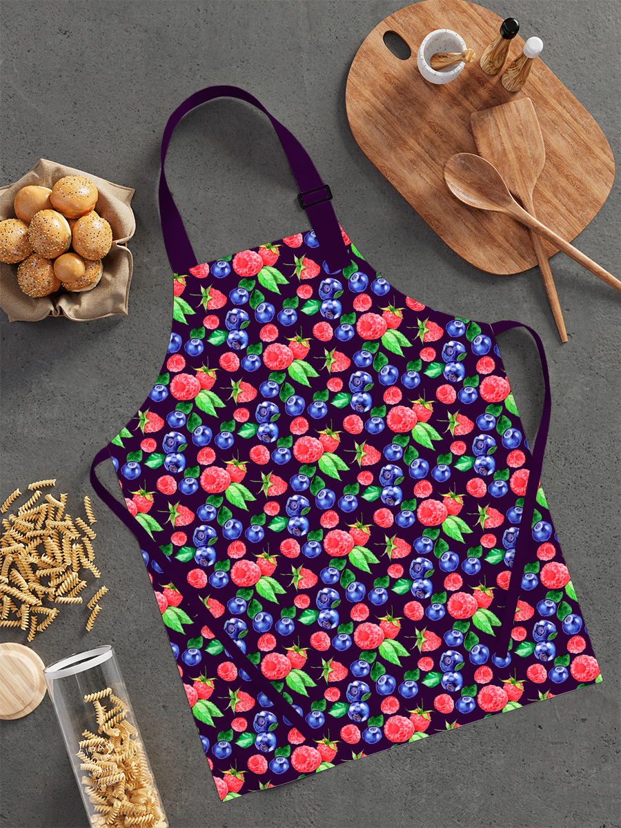 

Фартук кухонный "Малина и голубика"(арт. LJ-H-ФК-104), LJ-H-ФК-100