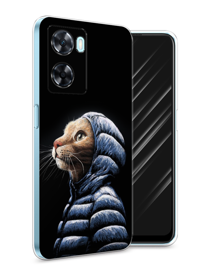 

Чехол Awog на OnePlus Nord N20 SE "Кот в капюшоне", Черный;бежевый;синий, 153450-2