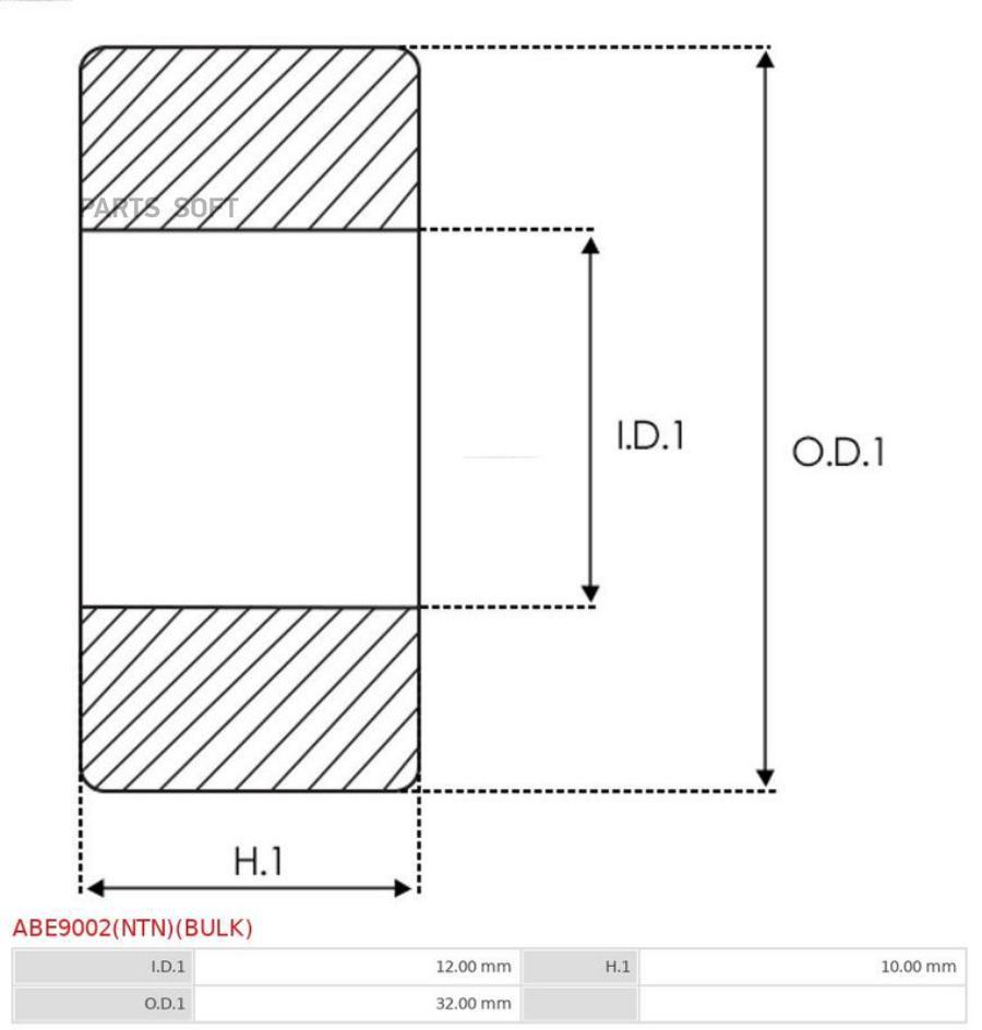 

Подшипник Генератора 1Шт AS ABE9002NTNBULK