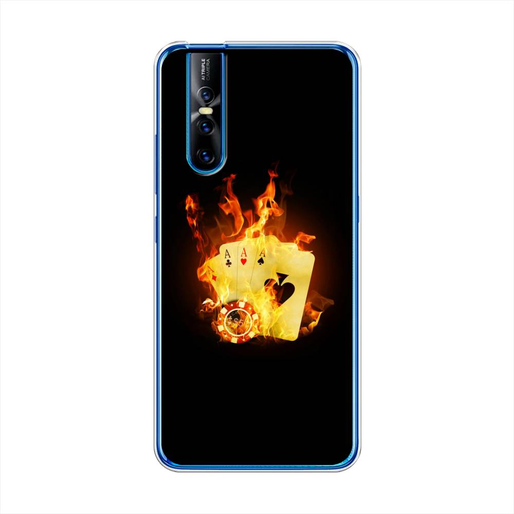 

Чехол Awog на Vivo V15 Pro "Горящие карты", Разноцветный, 261150-9