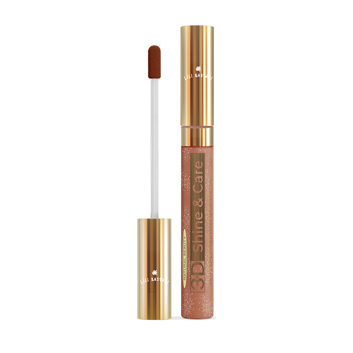 фото Блеск для губ lili kontani lip gloss 3d тон №59 кирпичный, 9 мл