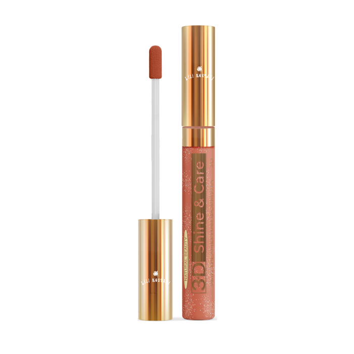 фото Блеск для губ lili kontani lip gloss 3d тон №51 коричнево-бордовый, 9 мл