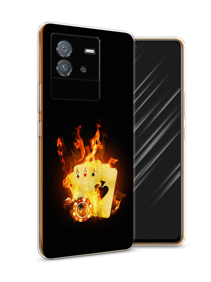 

Чехол Awog на Vivo iQOO Neo6 "Горящие карты", Разноцветный, 266850-9