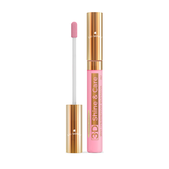 фото Блеск для губ lili kontani lip gloss 3d классический тон №47 румянец, 9 мл