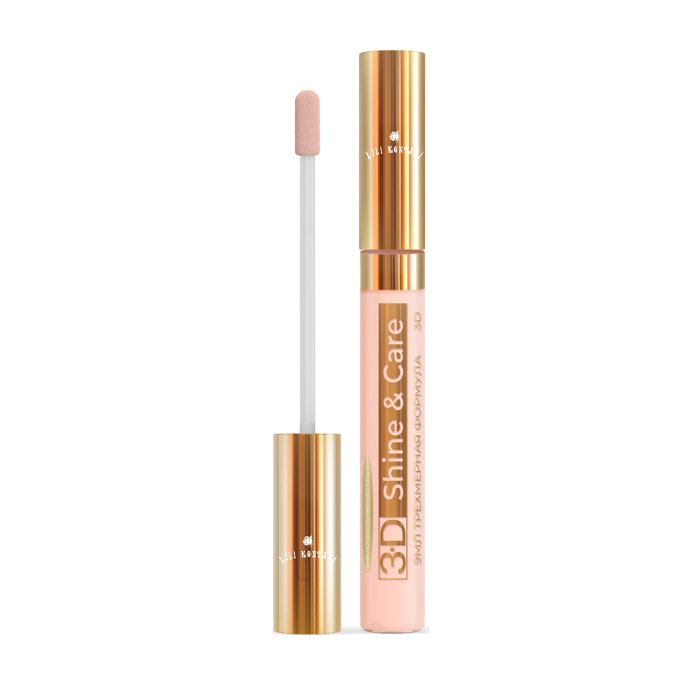 фото Блеск для губ lili kontani lip gloss 3d тон №40 умеренный розовый, 9 мл