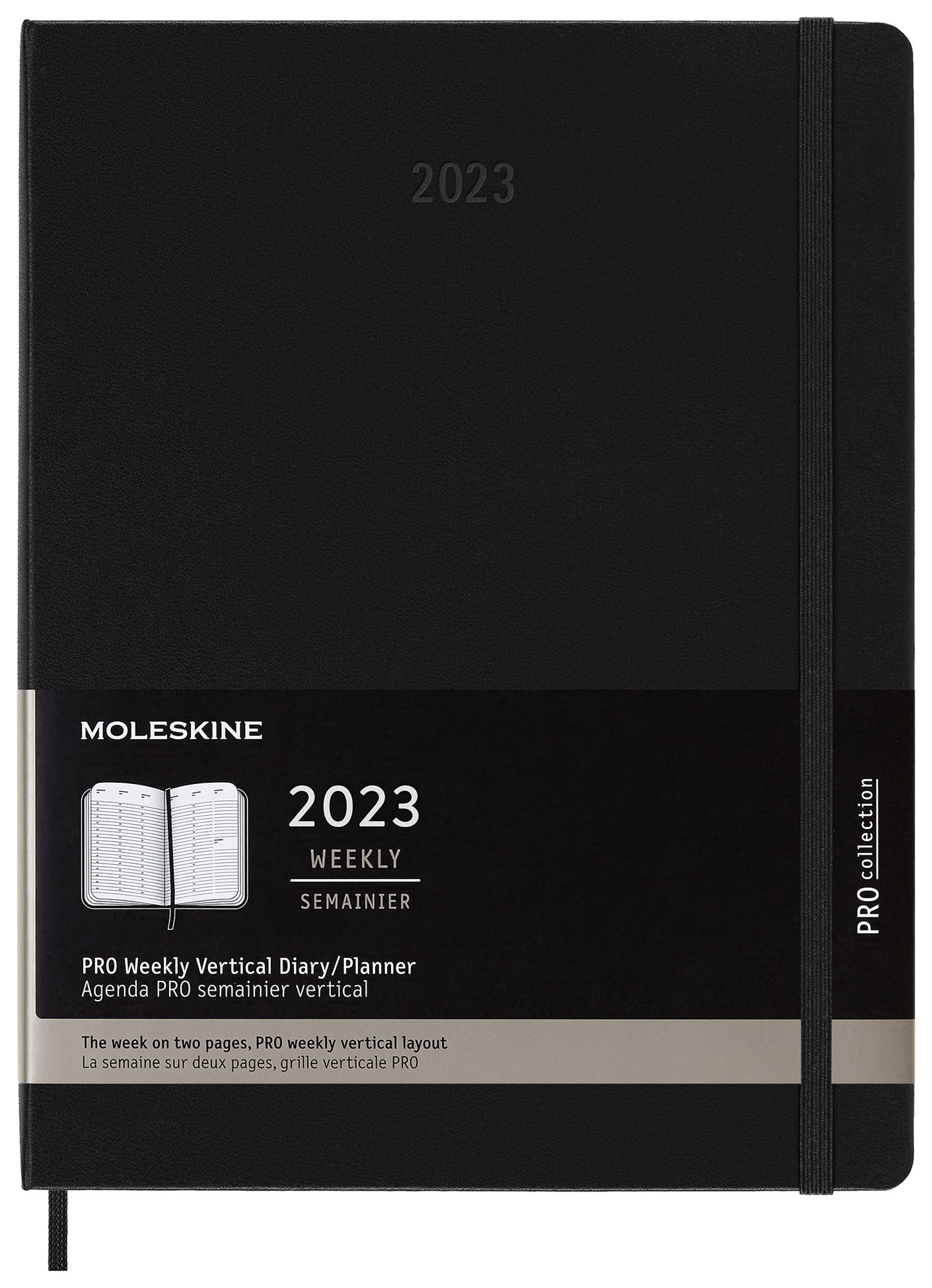 Еженедельник MOLESKINE Pro Vertical DHB12PRO4 Черный