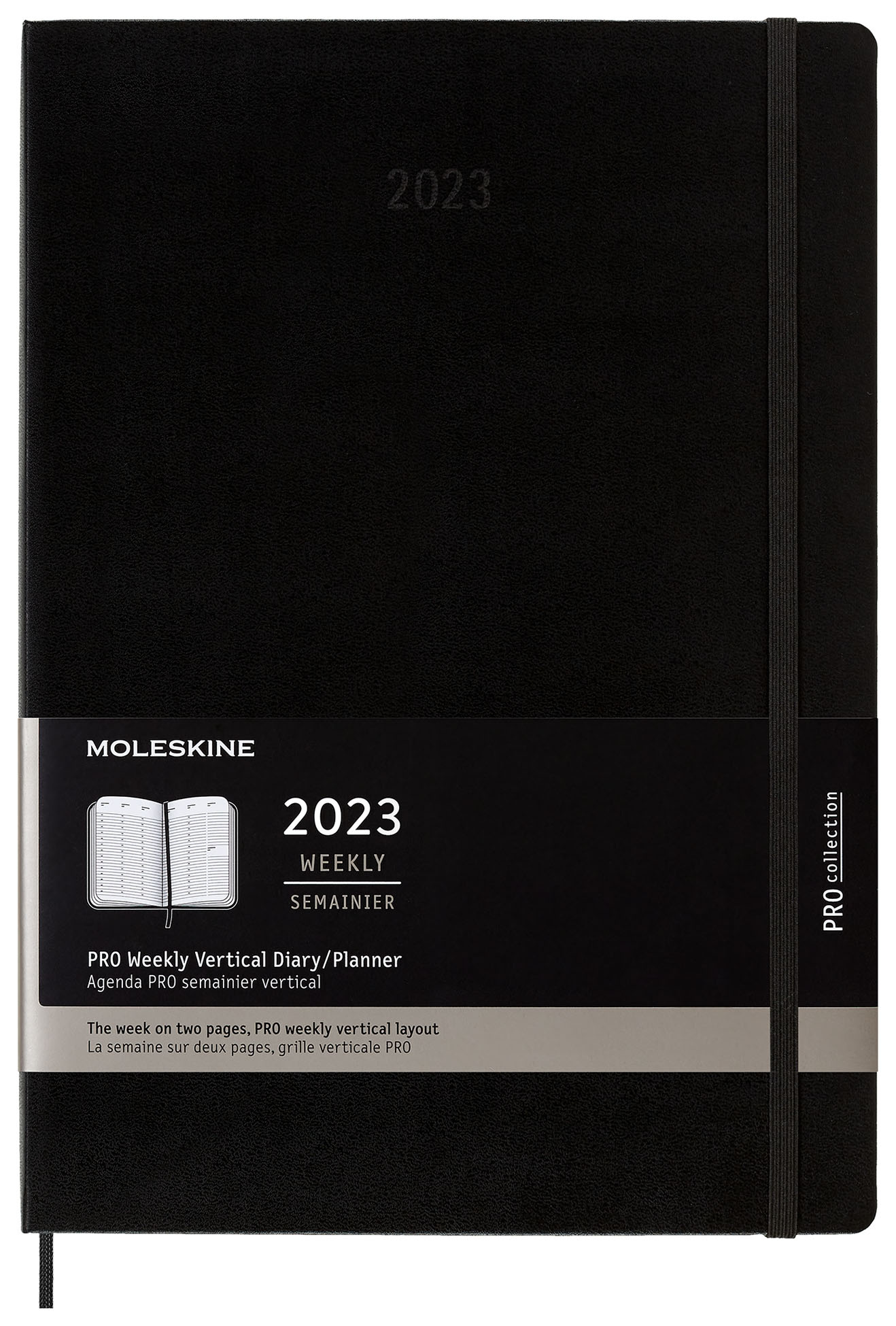 

Еженедельник MOLESKINE Pro Vertical DHB12PRO5 Черный