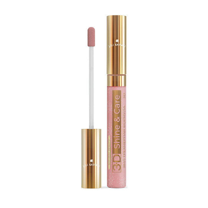 фото Блеск для губ lili kontani lip gloss 3d тон №33 индийский красный (каштановый), 9 мл