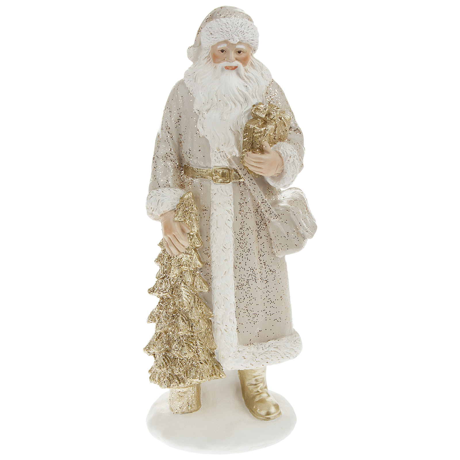 

Фигурка "Санта" (полирезин), 10х9хН23,5 см, Бежевый