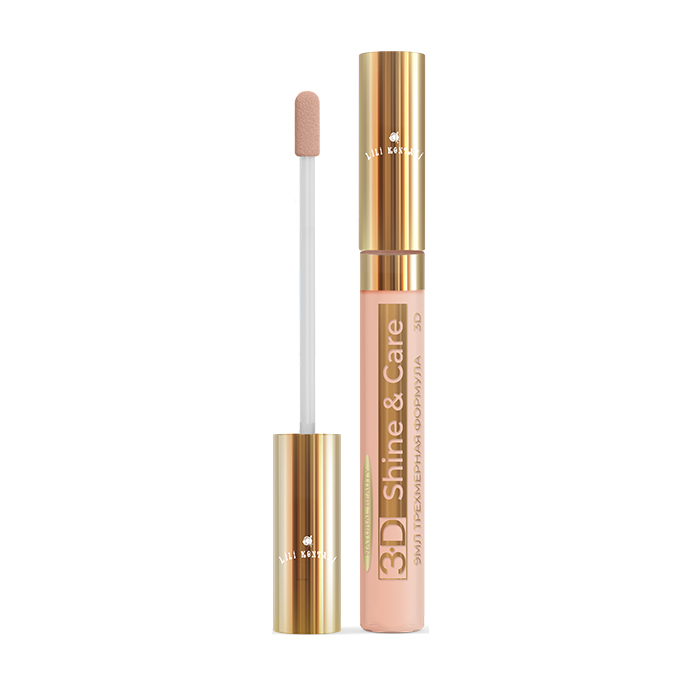 фото Блеск для губ lili kontani lip gloss 3d тон №28 светло-коралловый, 9 мл