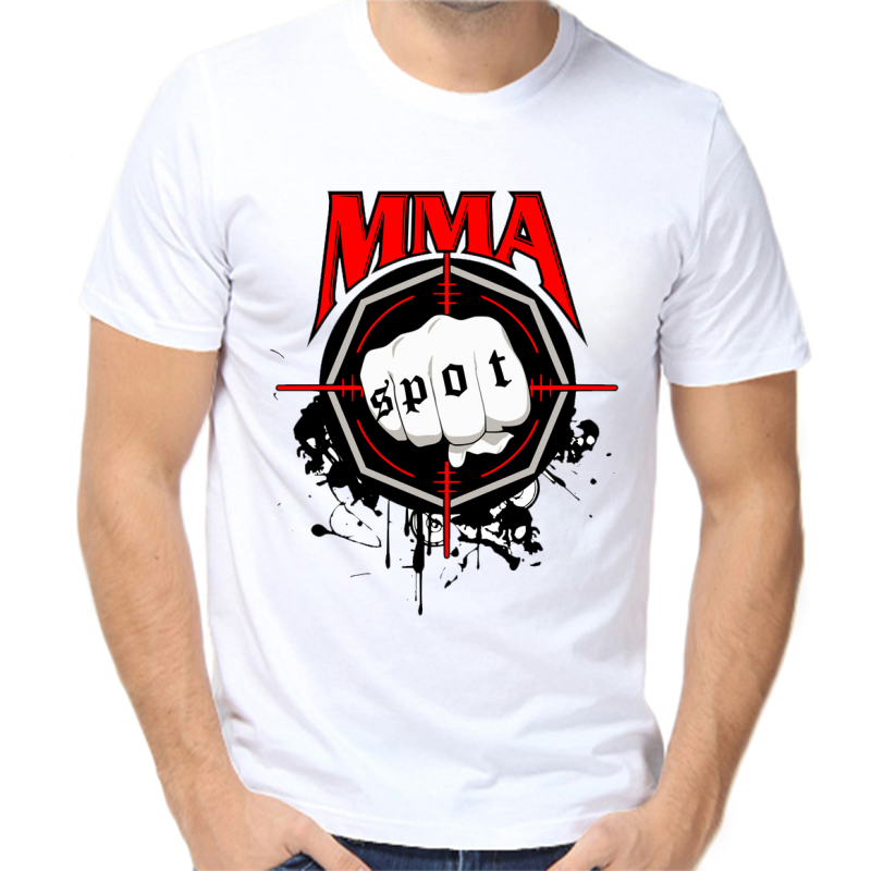 

Футболка мужская белая 70 р-р MMA sport, Белый, fm_MMA-sport