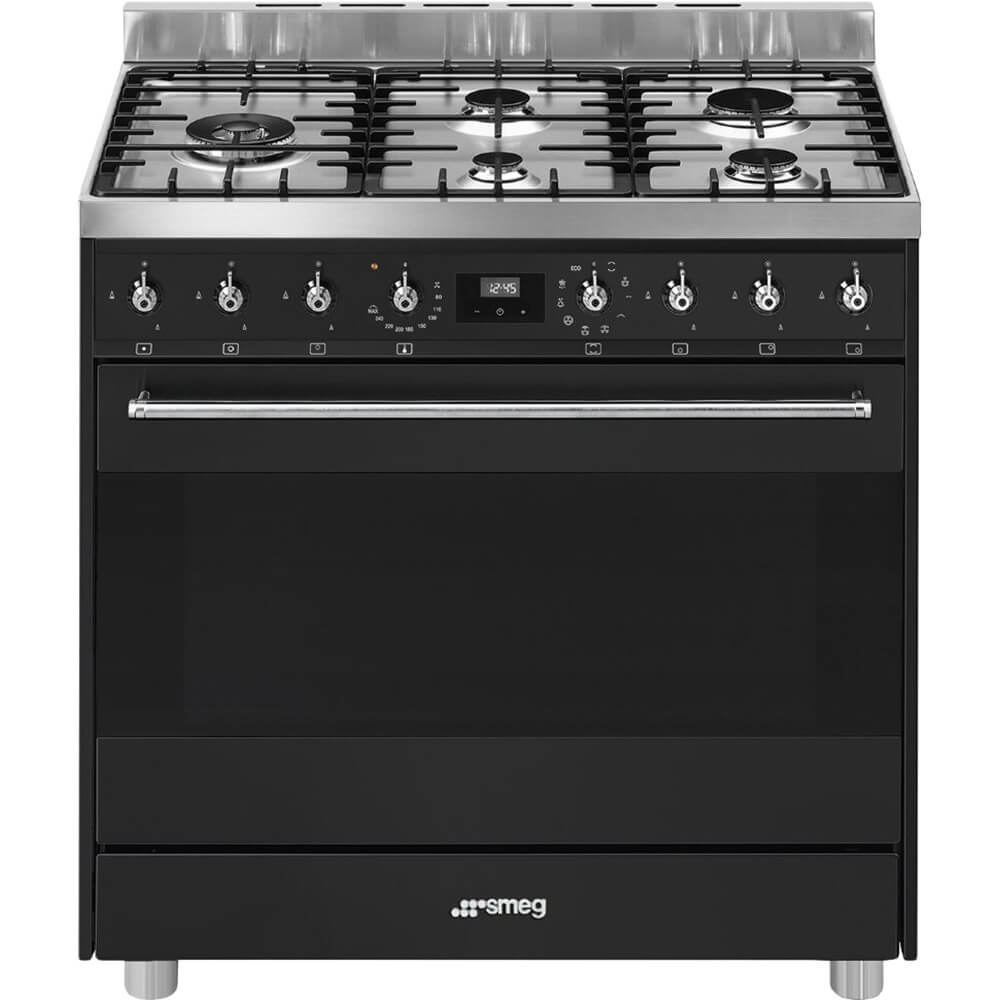 комбинированный варочный центр Smeg C95GMCA9-1 черный