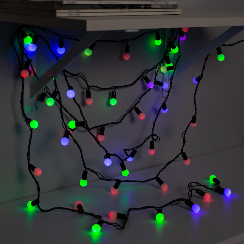 

Световая гирлянда новогодняя Neon-Night нить 1499588 20 м разноцветный, нить