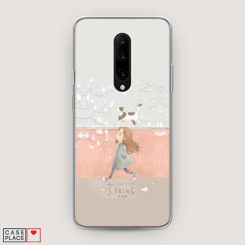 

Чехол Awog на OnePlus 8 / ВанПлас 8 "Девочка-весна", Серый, 151250-7