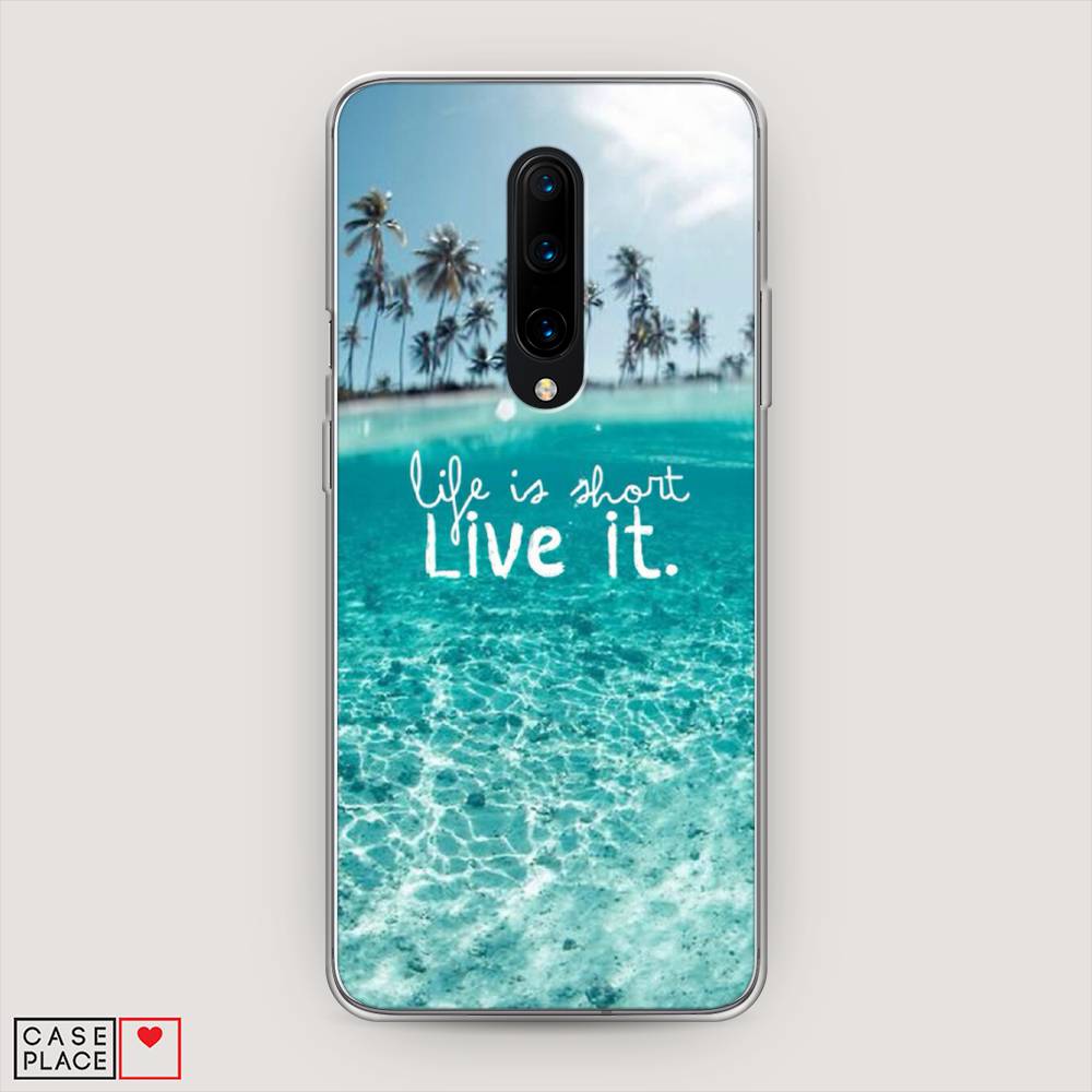 

Чехол Awog на OnePlus 8 / ВанПлас 8 "Live it", Розовый, 151250-7