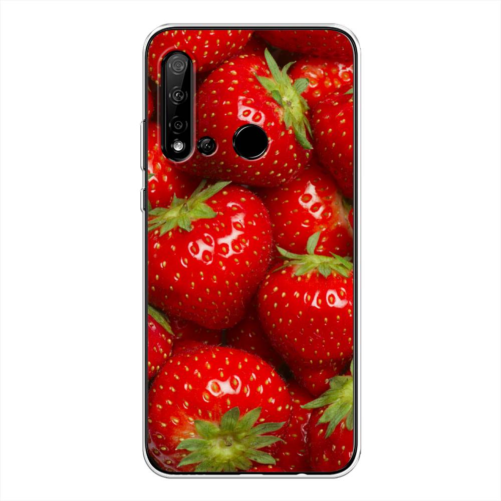 

Чехол Awog на Huawei Nova 5i "Клубника", Красный;зеленый, 69850-10