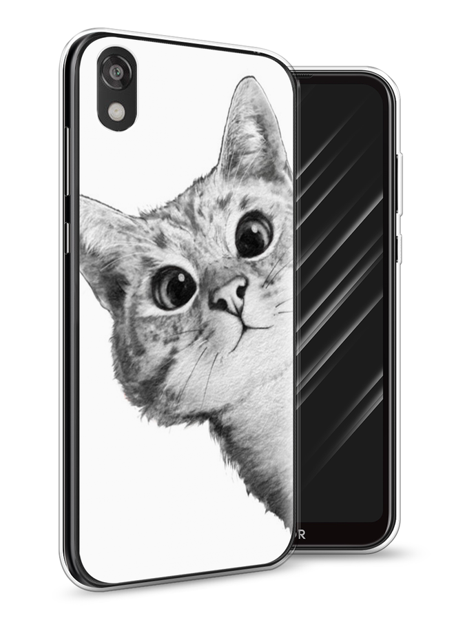 

Чехол Awog на Honor 8S Prime "Кот рисунок черно-белый", Разноцветный, 6103950-1